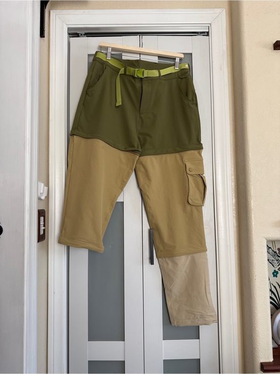 Outdoor Voices Pants - Outdoor Voices RecTrek Zip-Off Convertible Cargo Hiking Pants Olive Women L NWT